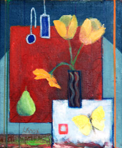 Liz Knox 'Tulips and Butterfly'
