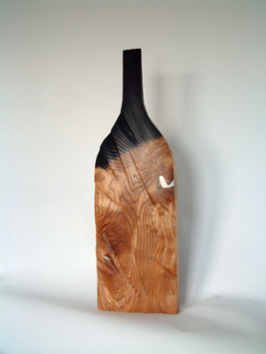 Neil Martin 'Ash Vessel II, carved and scorched'